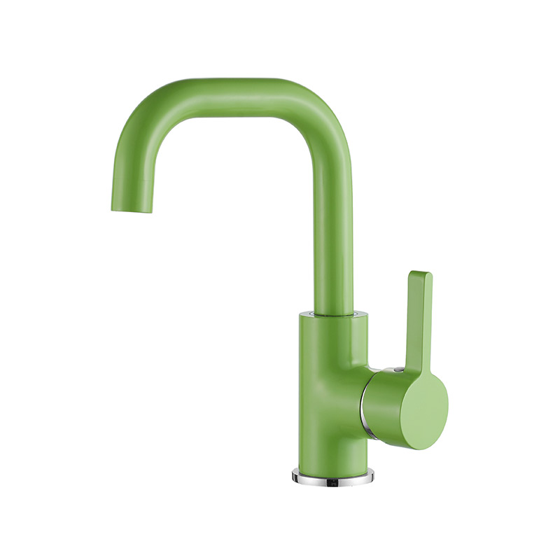Смеситель для умывальника Ledeme L1099Z с гайкой, зеленый гигиенический душ со смесителем ledeme