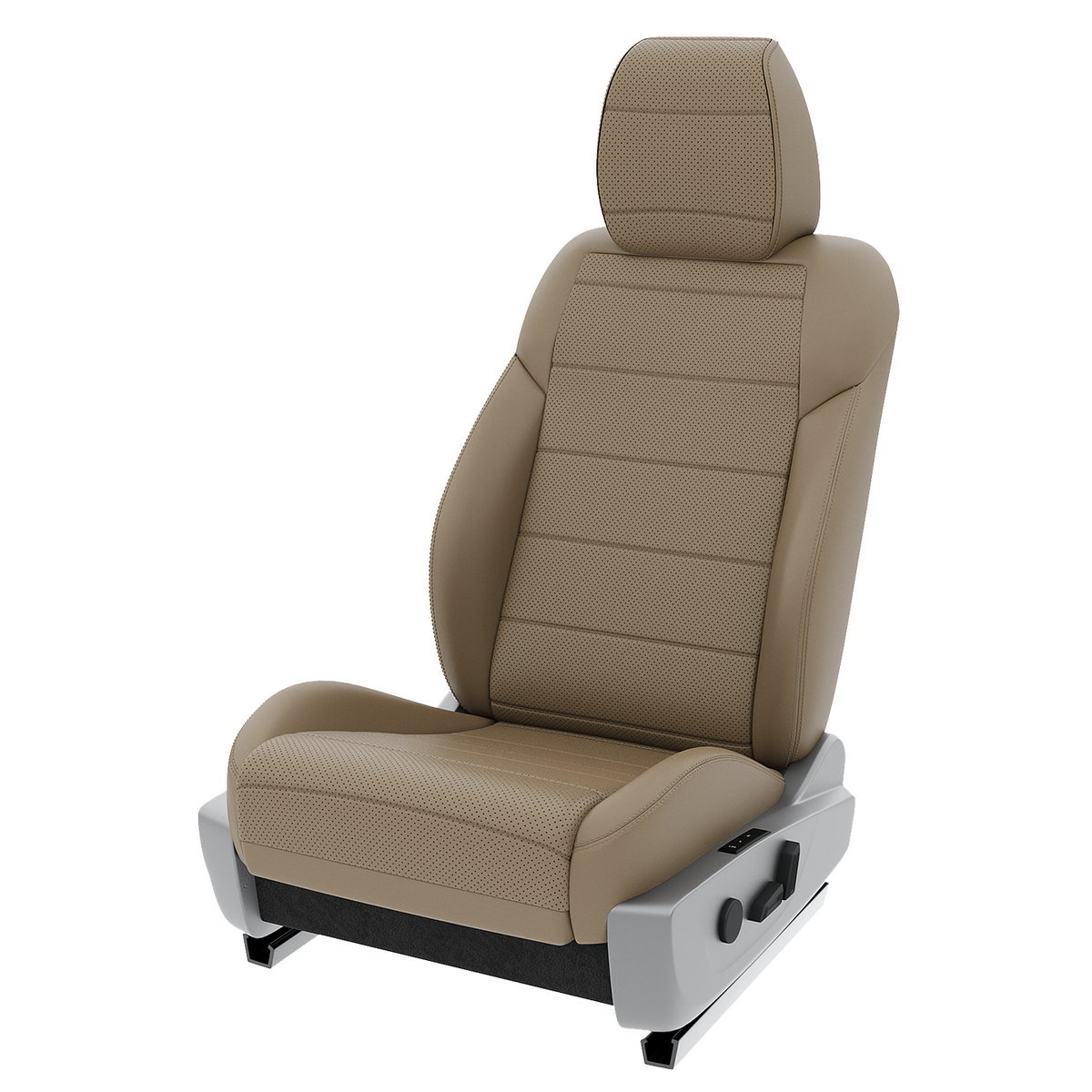 

Чехлы на сиденья Automobiler для Mitsubishi Pajero 4 A-A-1252F2S377 Экокожа Темно-Бежевый, A-A-1252