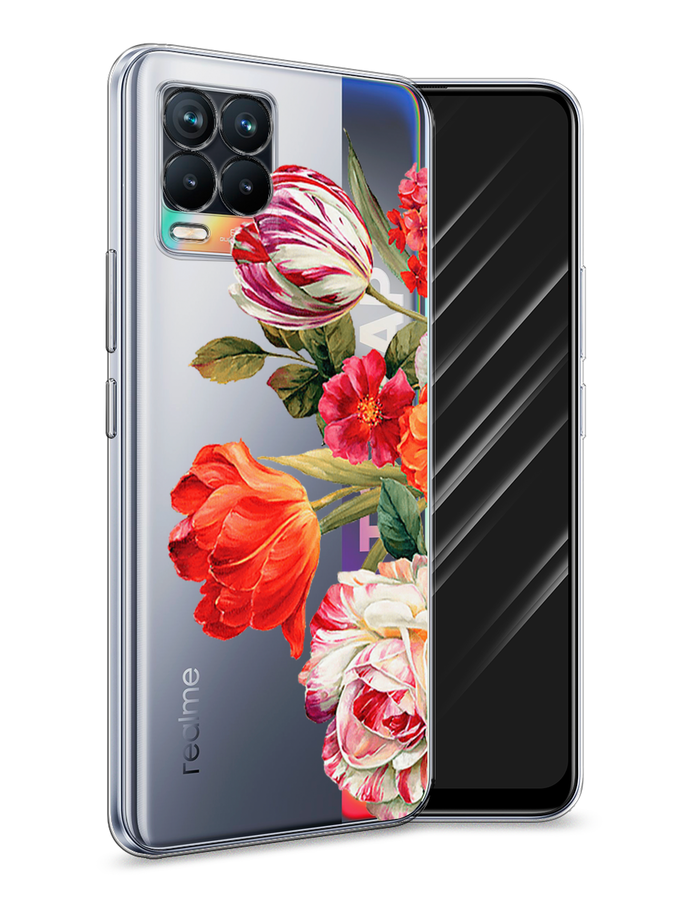 

Чехол Awog на Realme 8 "Весенний букет", Разноцветный, 255450-8