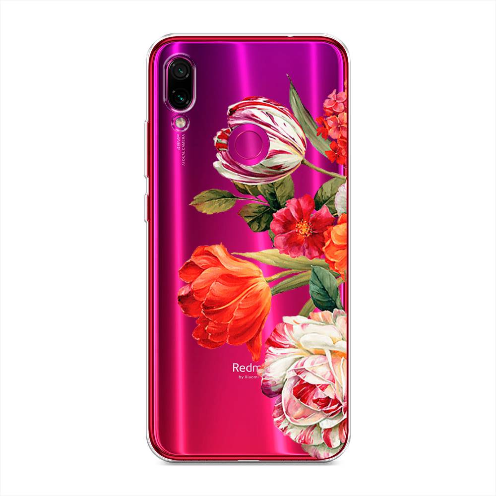 фото Чехол awog "весенний букет" для xiaomi redmi note 7