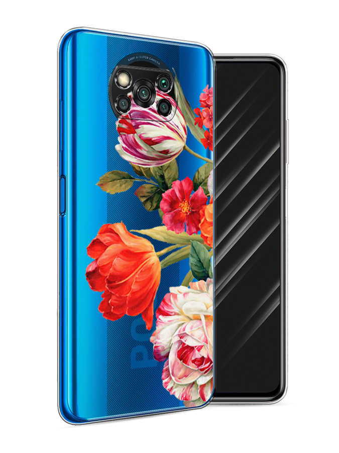 

Чехол Awog на Poco X3 NFC "Весенний букет", Разноцветный, 39250-8