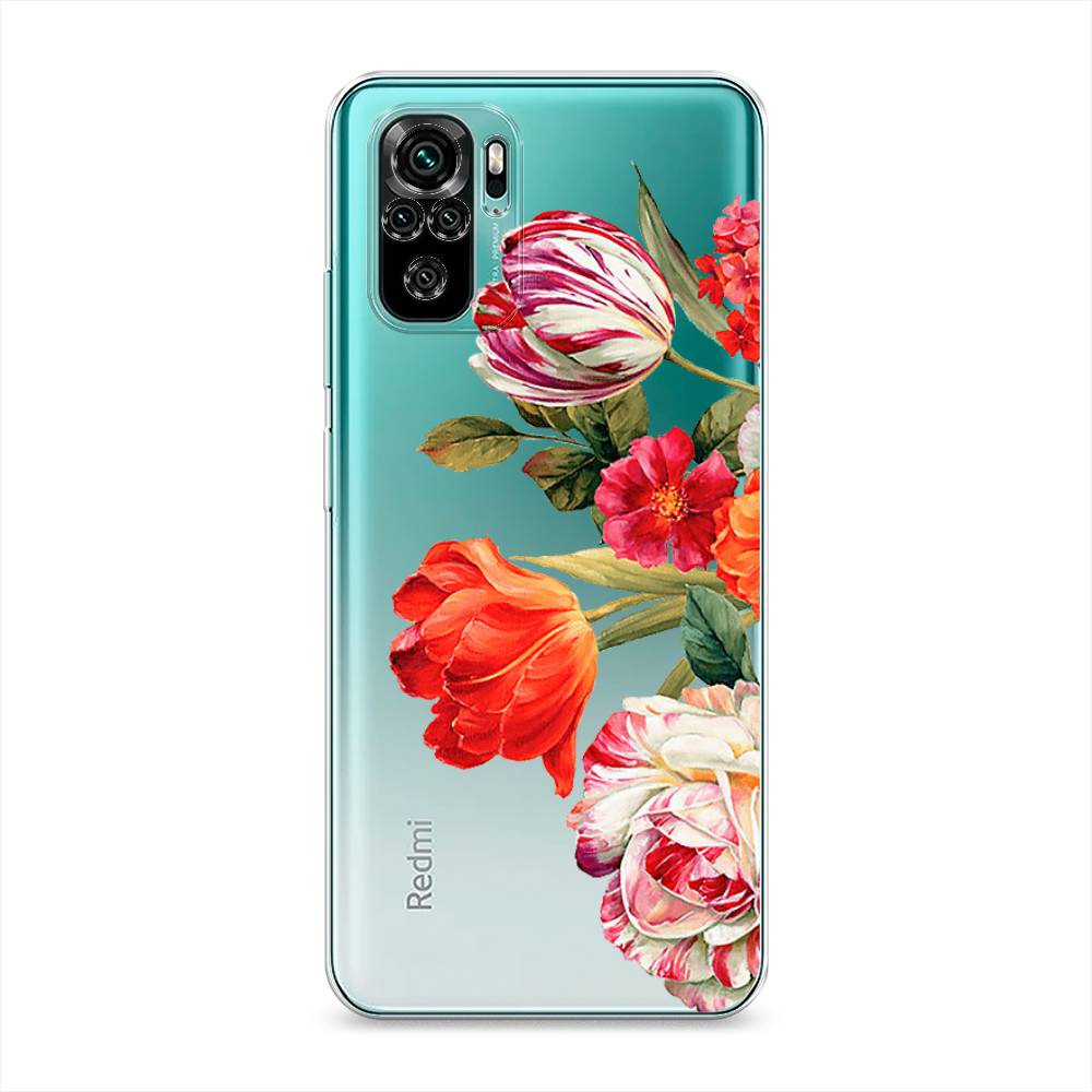 фото Чехол awog "весенний букет" для xiaomi redmi note 10