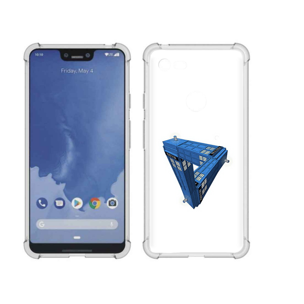 

Чехол MyPads Tocco для Google Pixel 3 XL головолока абстракция, Прозрачный, Tocco