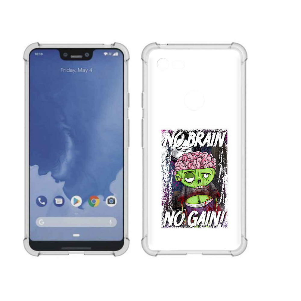 

Чехол MyPads Tocco для Google Pixel 3 XL глупый зомби, Прозрачный, Tocco
