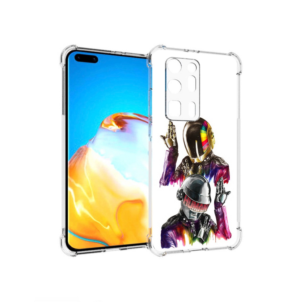 

Чехол MyPads Tocco для Huawei P40 Pro+ диско космонавты, Прозрачный, Tocco