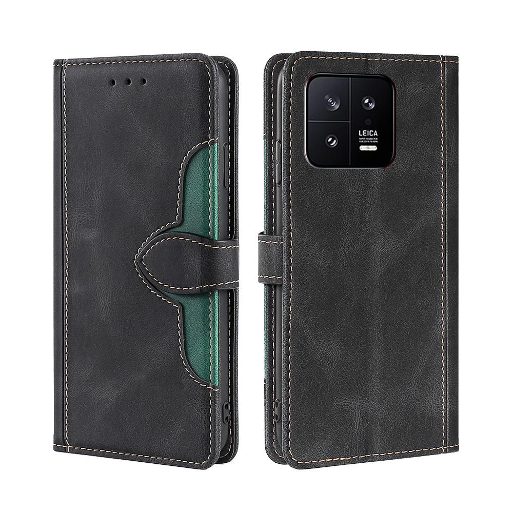 

Чехол-книжка MyPads для Xiaomi 13 / Сяоми 13,узор в сочетании с другим цветом (черный)