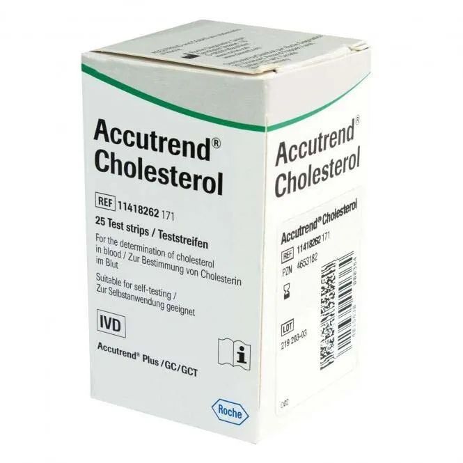 Тест-полоски Accutrend Cholesterol Roche 25 шт.