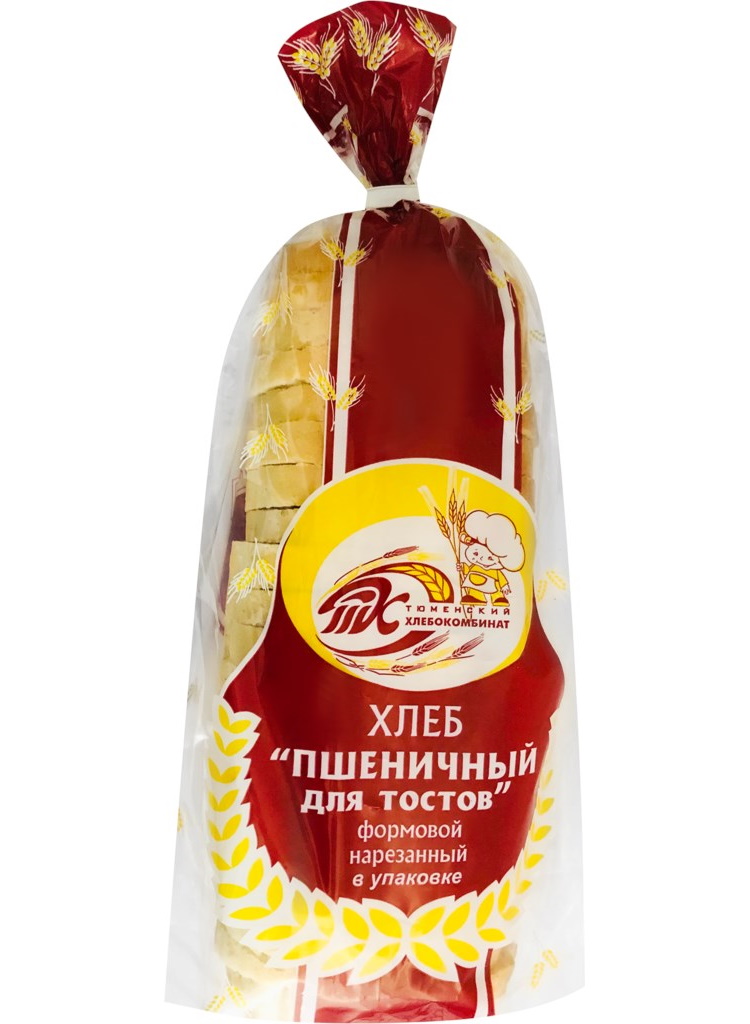 

Хлеб ТХК для тостов высший сорт нарезка 400 г, Для тостов высший сорт