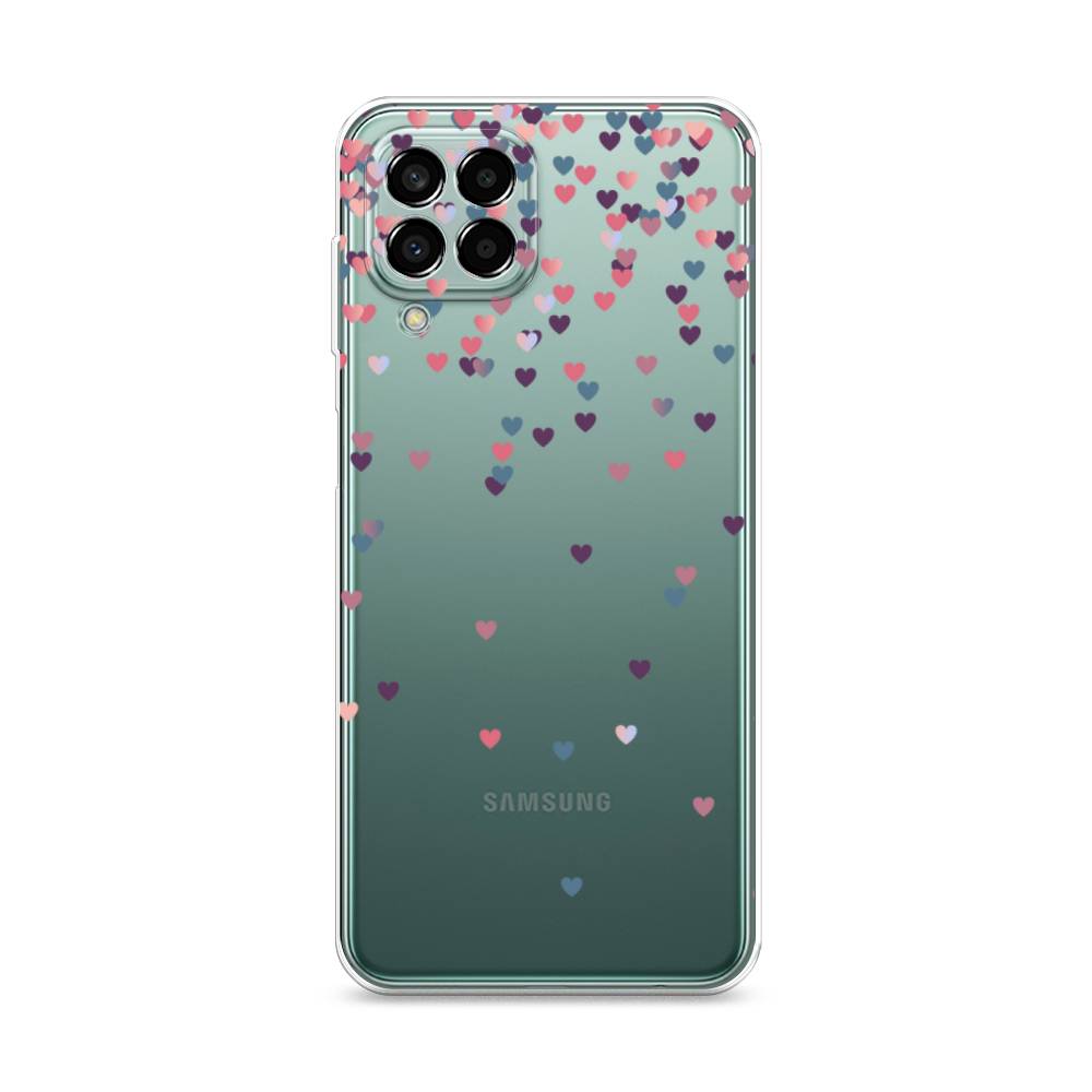 

Чехол на Samsung Galaxy M33 "Посыпка сердечки", Розовый;фиолетовый, 2105650-3