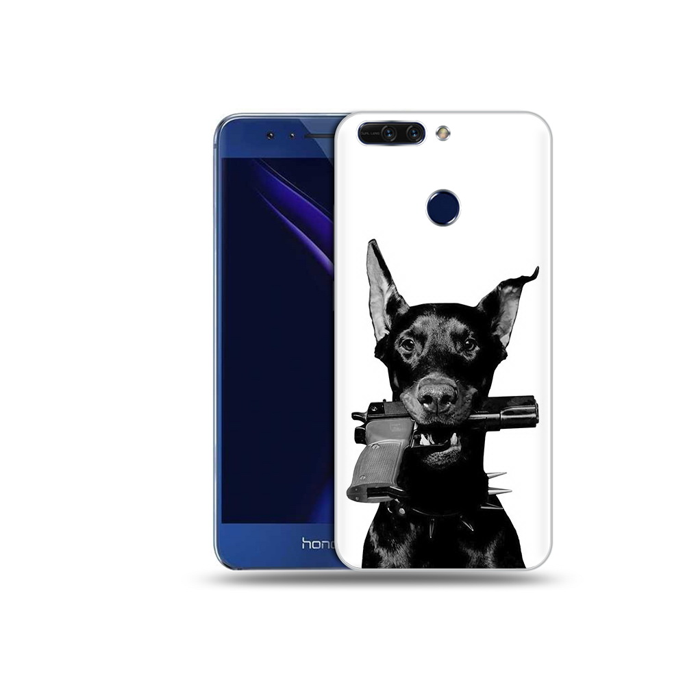 

Чехол MyPads Tocco для Honor 8 Pro доберман с пистолетом (PT66177.42.331), Tocco