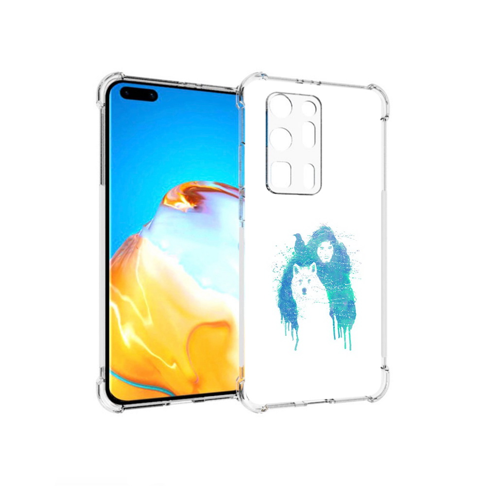 

Чехол MyPads Tocco для Huawei P40 Pro+ джон сноу, Прозрачный, Tocco