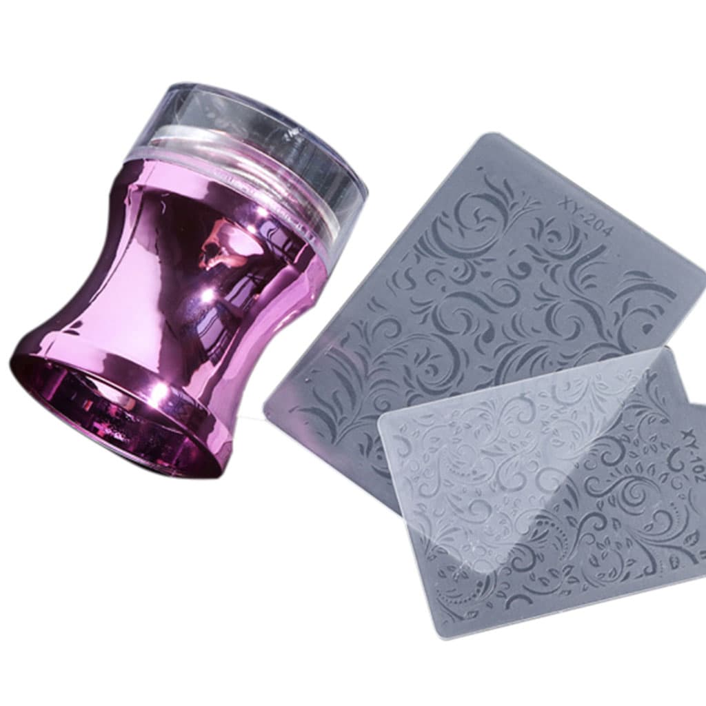 Штамп Beauty Bro для стемпинга фиолетовый штамп для творчества силикон разнотравье 8х16 5 см