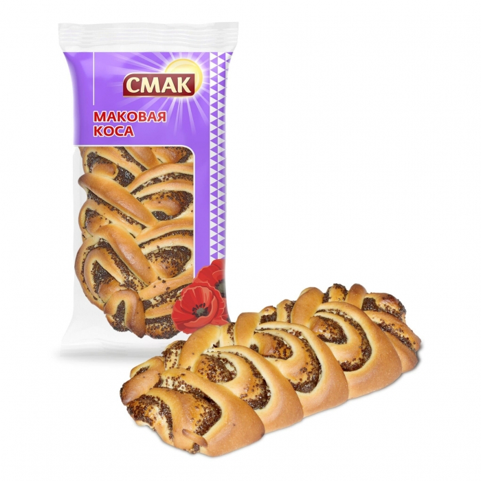 

Сдоба Смак Маковая коса 130 г