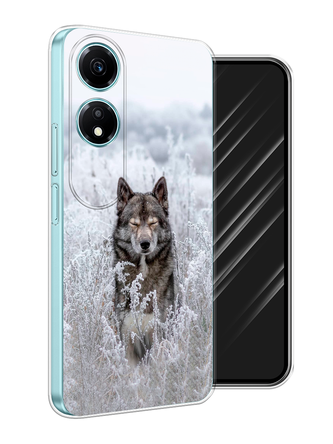 

Чехол Awog на Honor X5 Plus "Волк в поле", Белый;черный, 6121950-1