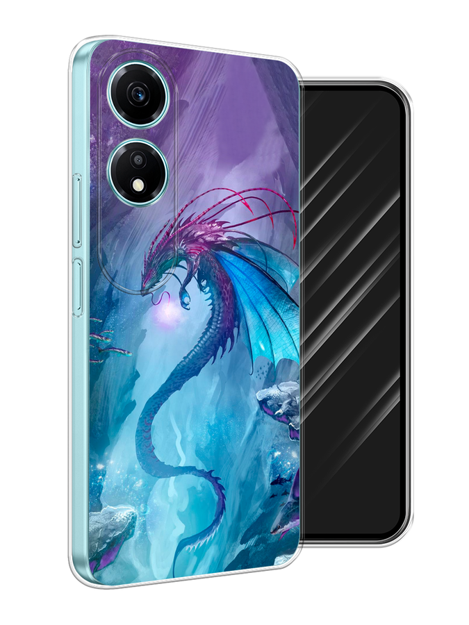 

Чехол Awog на Honor X5 Plus "Водный дракон", Голубой;фиолетовый;синий, 6121950-1