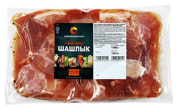 

Шашлык свиной в маринаде Сосновоборская Экстра охлажденный