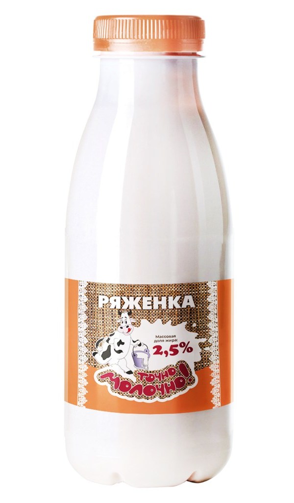 

Ряженка Точно молочно! 2,5% бзмж 330 мл