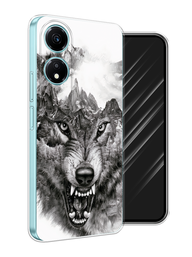 

Чехол Awog на Honor X5 Plus "Волк в горах", Серый;белый;бежевый, 6121950-1