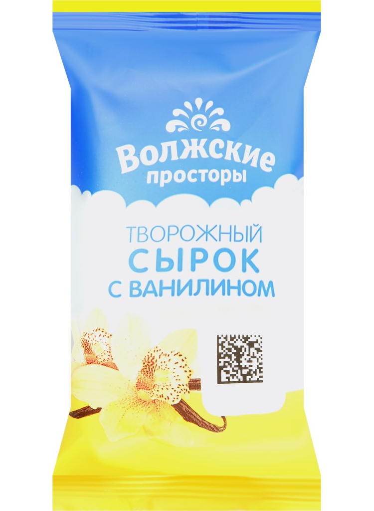 

Сырок творожный Волжские просторы с ванилином бзмж 100 г
