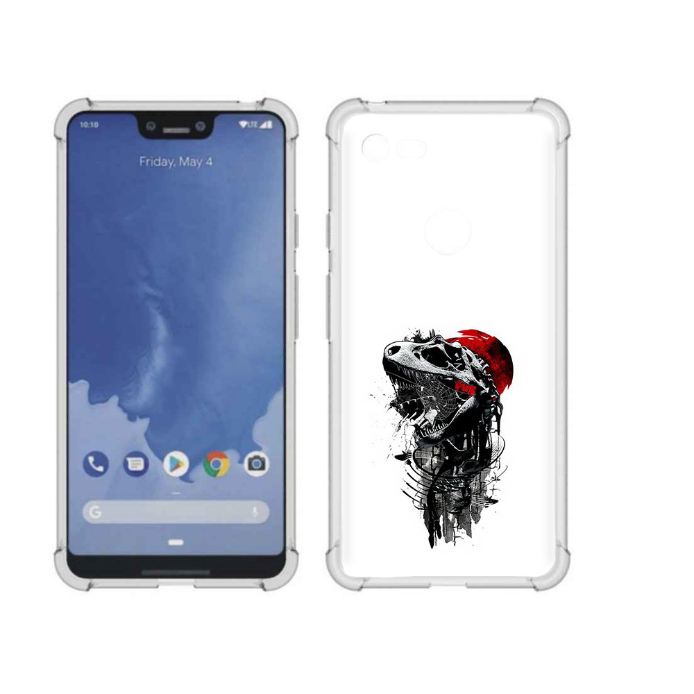 

Чехол MyPads Tocco для Google Pixel 3 XL вымерший динозавр, Прозрачный, Tocco