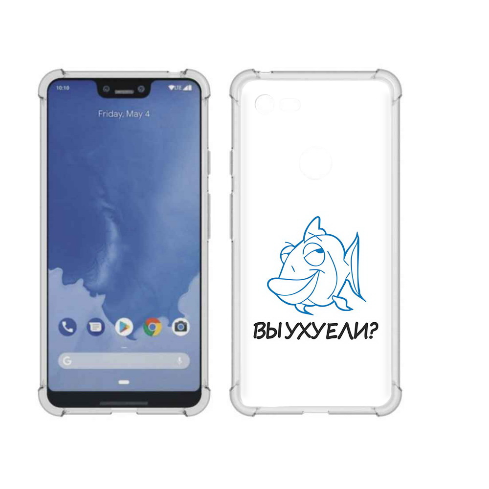 

Чехол MyPads Tocco для Google Pixel 3 XL вы ухуели, Прозрачный, Tocco