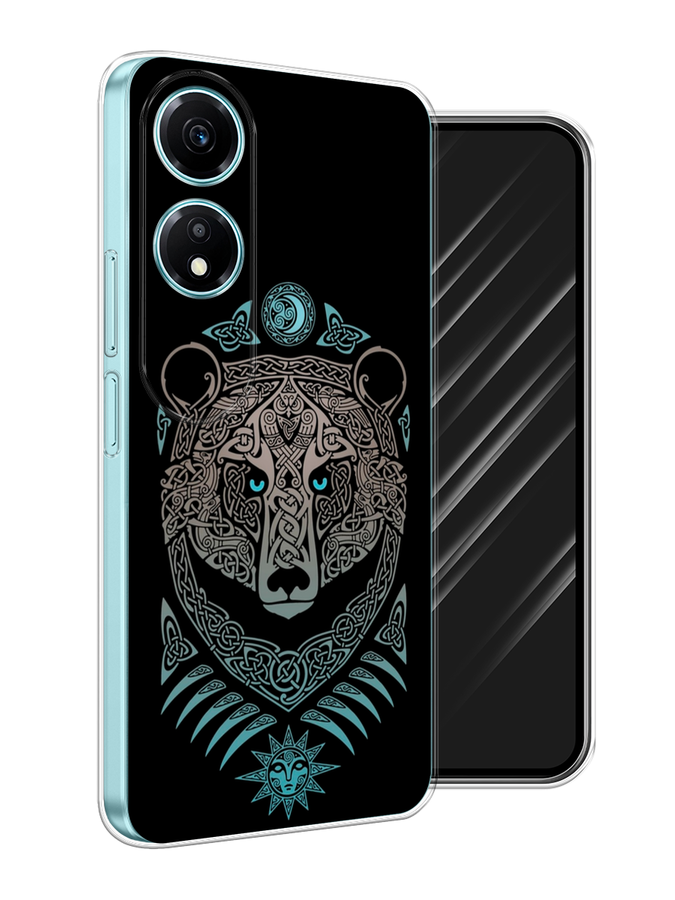 

Чехол Awog на Honor X5 Plus "Кельтский медведь", Черный;серый, 6121950-1