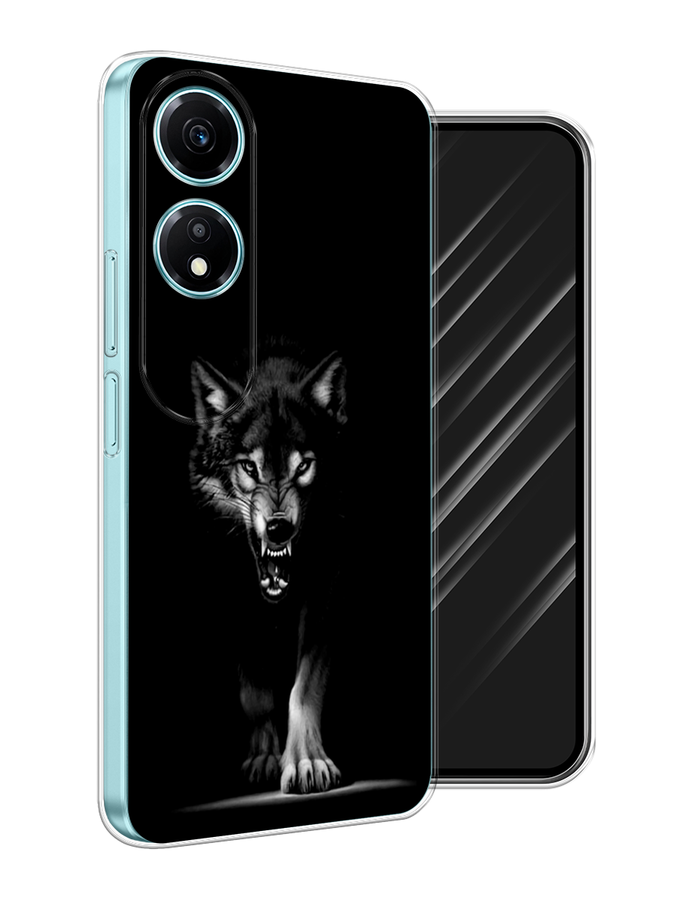 

Чехол Awog на Honor X5 Plus "Волк выходит из ночи", Серый;черный;белый, 6121950-1