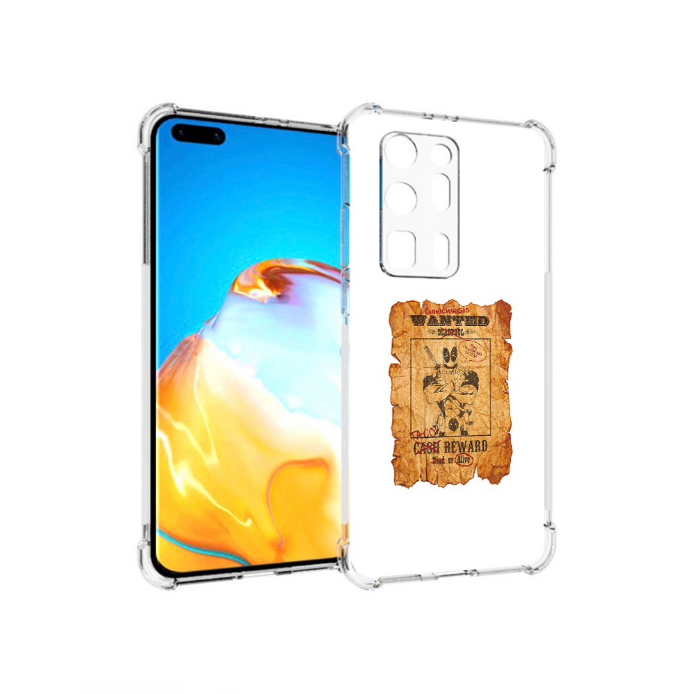 

Чехол MyPads Tocco для Huawei P40 Pro+ дедпул, Прозрачный, Tocco