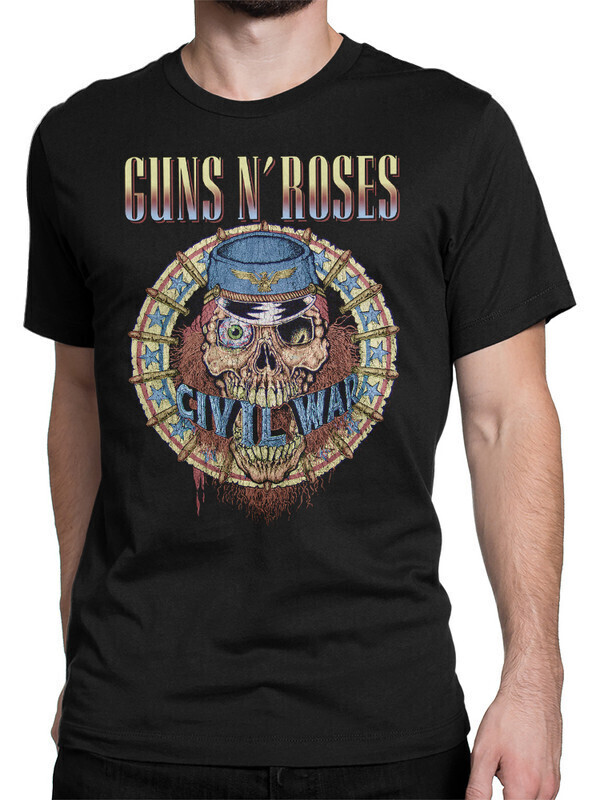 фото Футболка мужская dream shirts guns and roses 50007672 черная xl