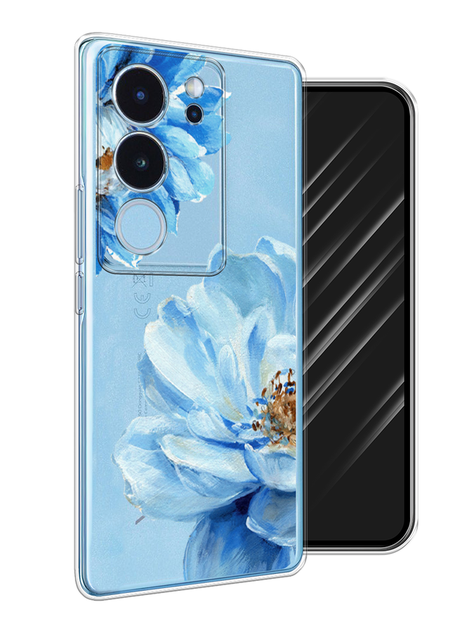 

Чехол Awog на Vivo V29 "Голубые клематисы", Голубой, 269350-1