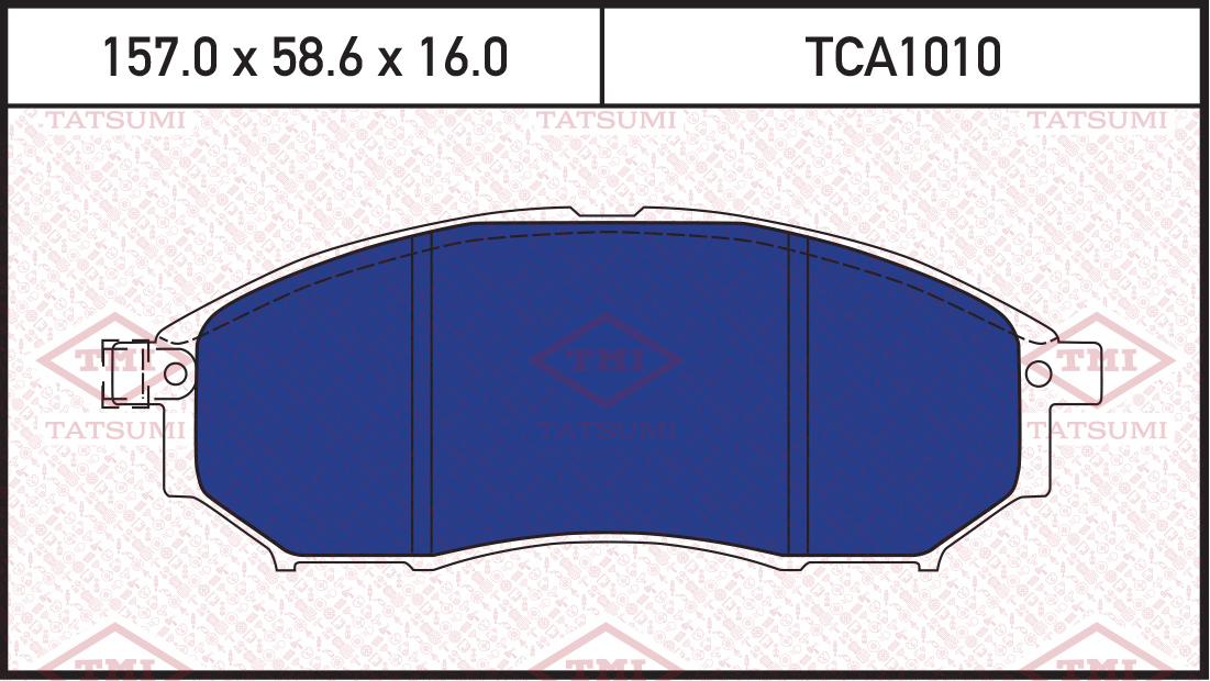 

Колодки тормозные RENAULT KOLEOS 08- перед. Tatsumi TCA1010