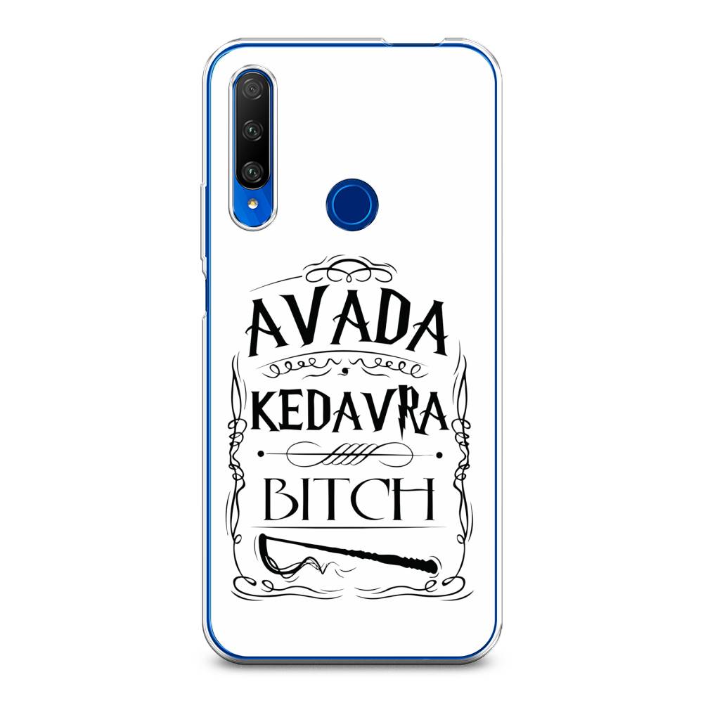 

Чехол на Huawei Honor 9X Premium "Avada kedavra bitch", Белый;серый;черный, 610650-6