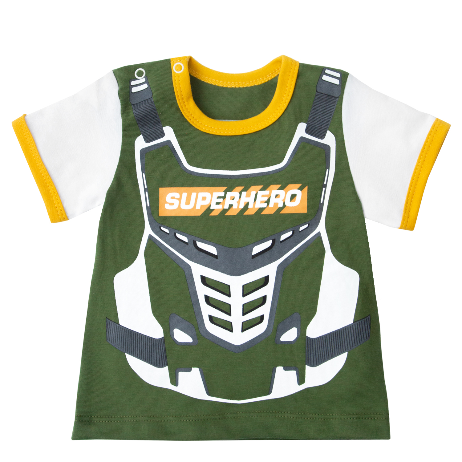

Футболка детская Amarobaby SUPERHERO хаки р. 104-110, AB-OD20-HERO26