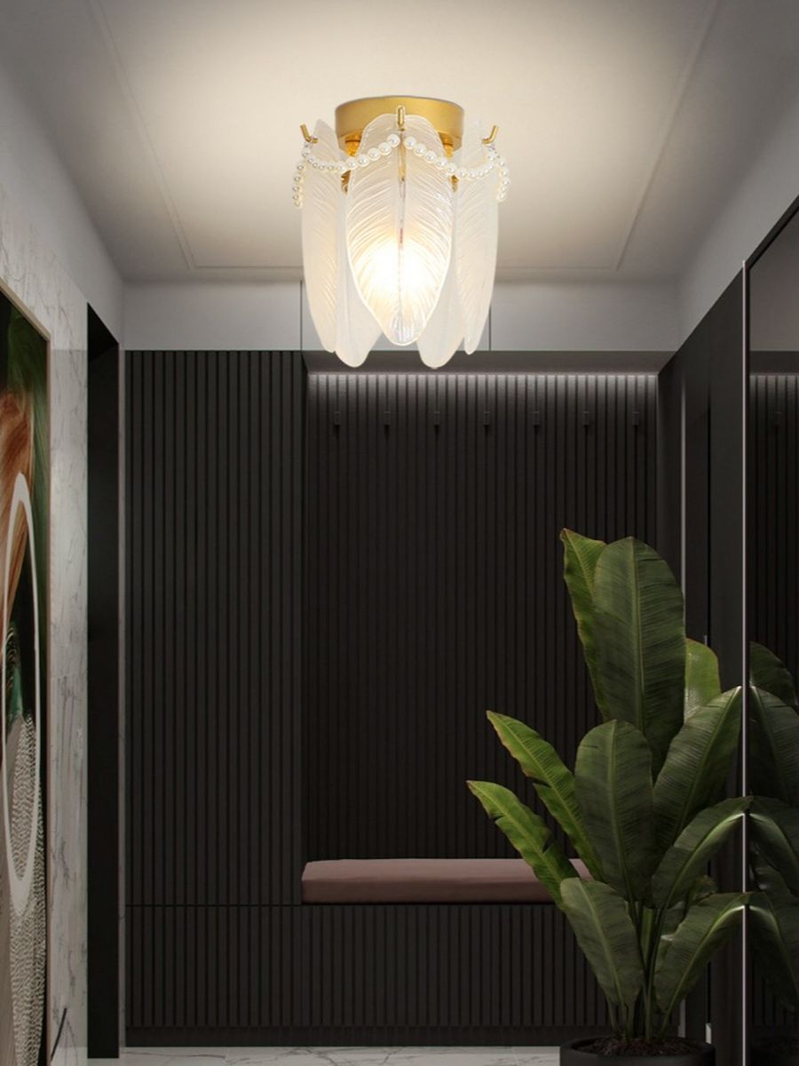 Люстра потолочная хрустальная EMBERENSVET 16см перья