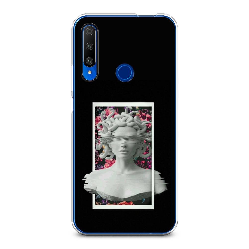 

Чехол на Huawei Honor 9X Premium "Web Punk Медуза Горгона", Черный;серый, 610650-6