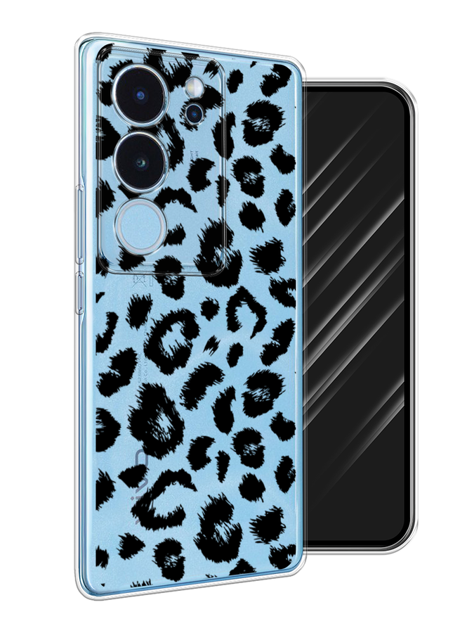 

Чехол Awog на Vivo V29 "Окрас леопарда фон", Черный, 269350-1