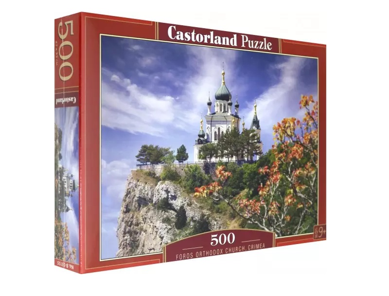 

Пазл Castorland Храм в Форосе Крым, B-53155, 500 деталей, Храм в Форосе Крым