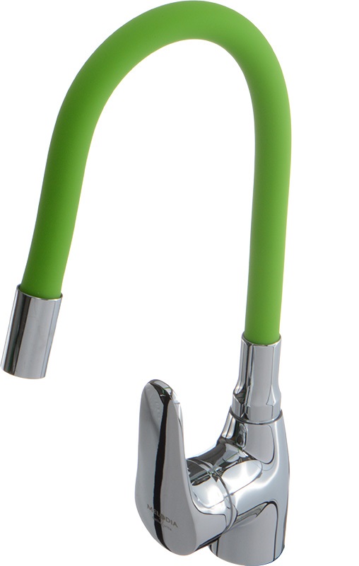 Смеситель для кухни с гибким изливом Green Melodia Della Vita MDV40615 гибкий двухкомпонентный коннектор для шланга green helper