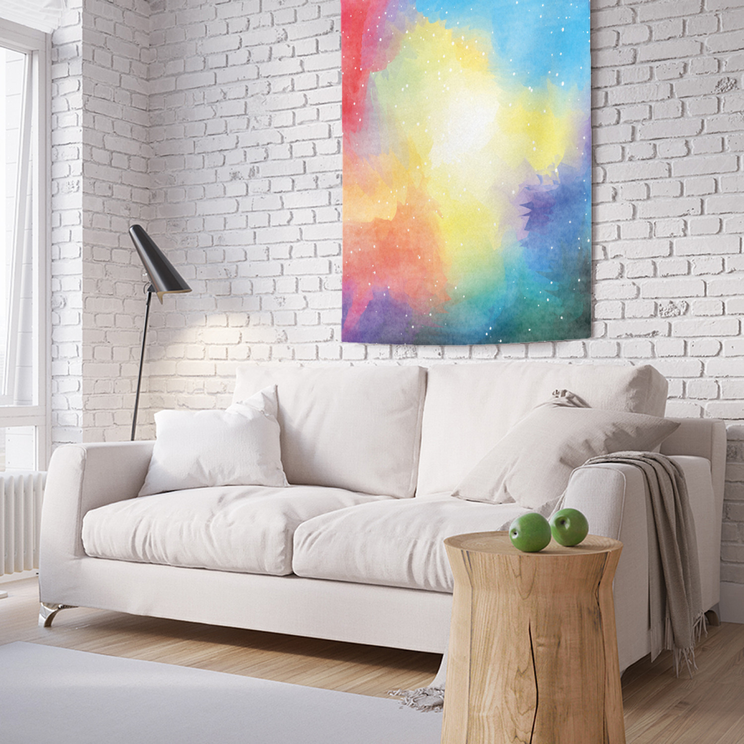 

Вертикальное фотопанно на стену JoyArty Цветные акварельные пятна 100x150 см, Цветные акварельные пятна