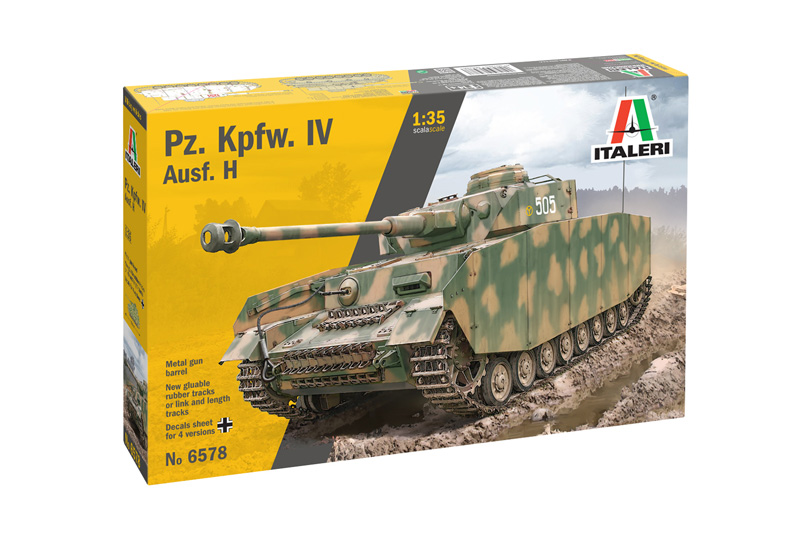 фото Сборная модель italeri 1/35 танк pz. kpfw. iv ausf. h 6578