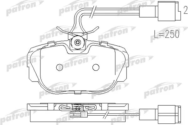 

Колодки тормозные дисковые передн BMW: 3 82-91, 3 Touring 87-94, 3 кабрио 85 PATRON PBP660