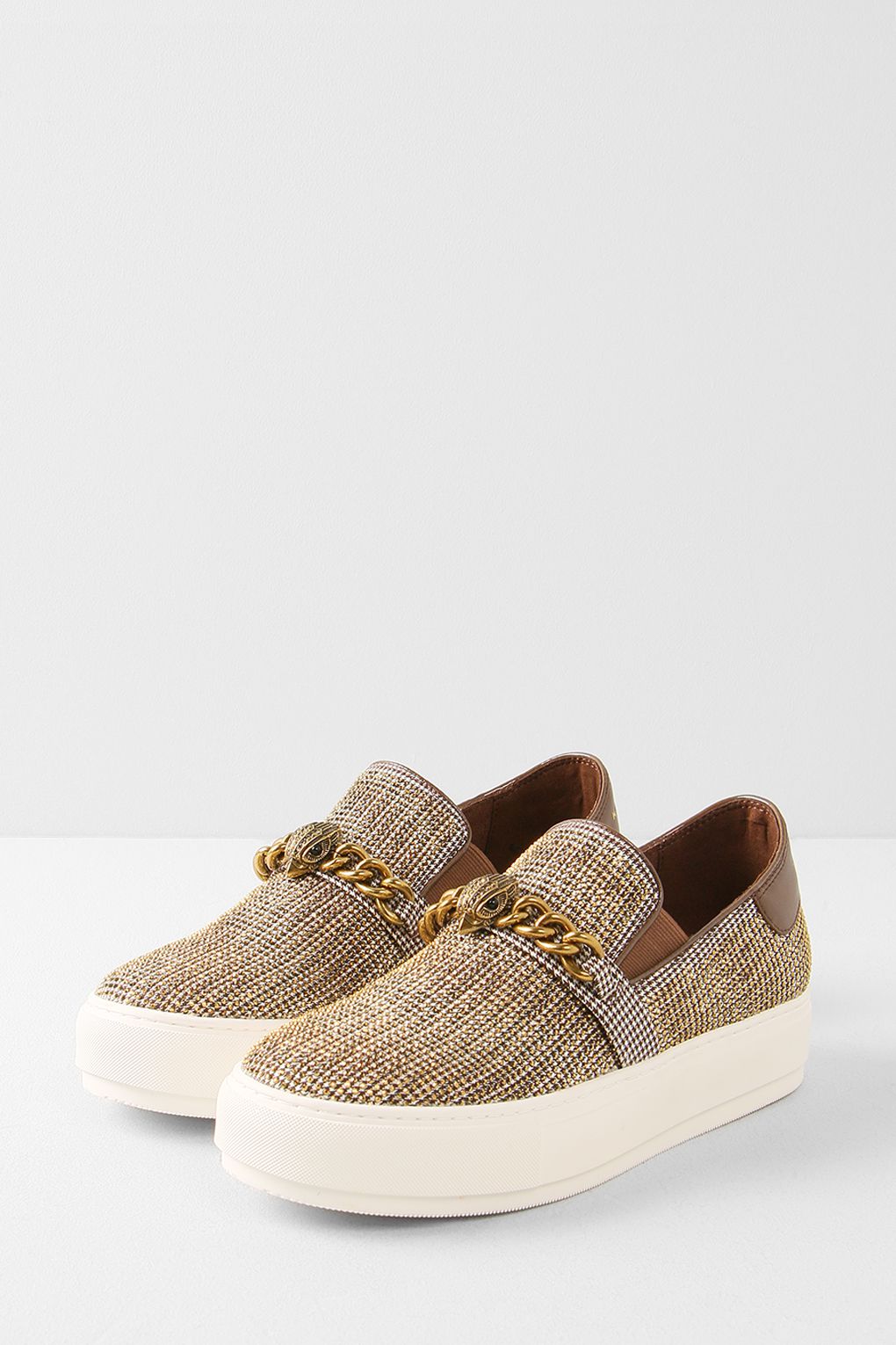 

Слипоны женские Kurt Geiger 8646340609 бежевые 37 RU, 8646340609
