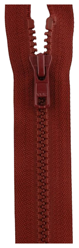 

Застежка-молния YKK 4335956/65, 527 красное вино тип 5 (5,7мм), разъемная, длина 65см, Красный
