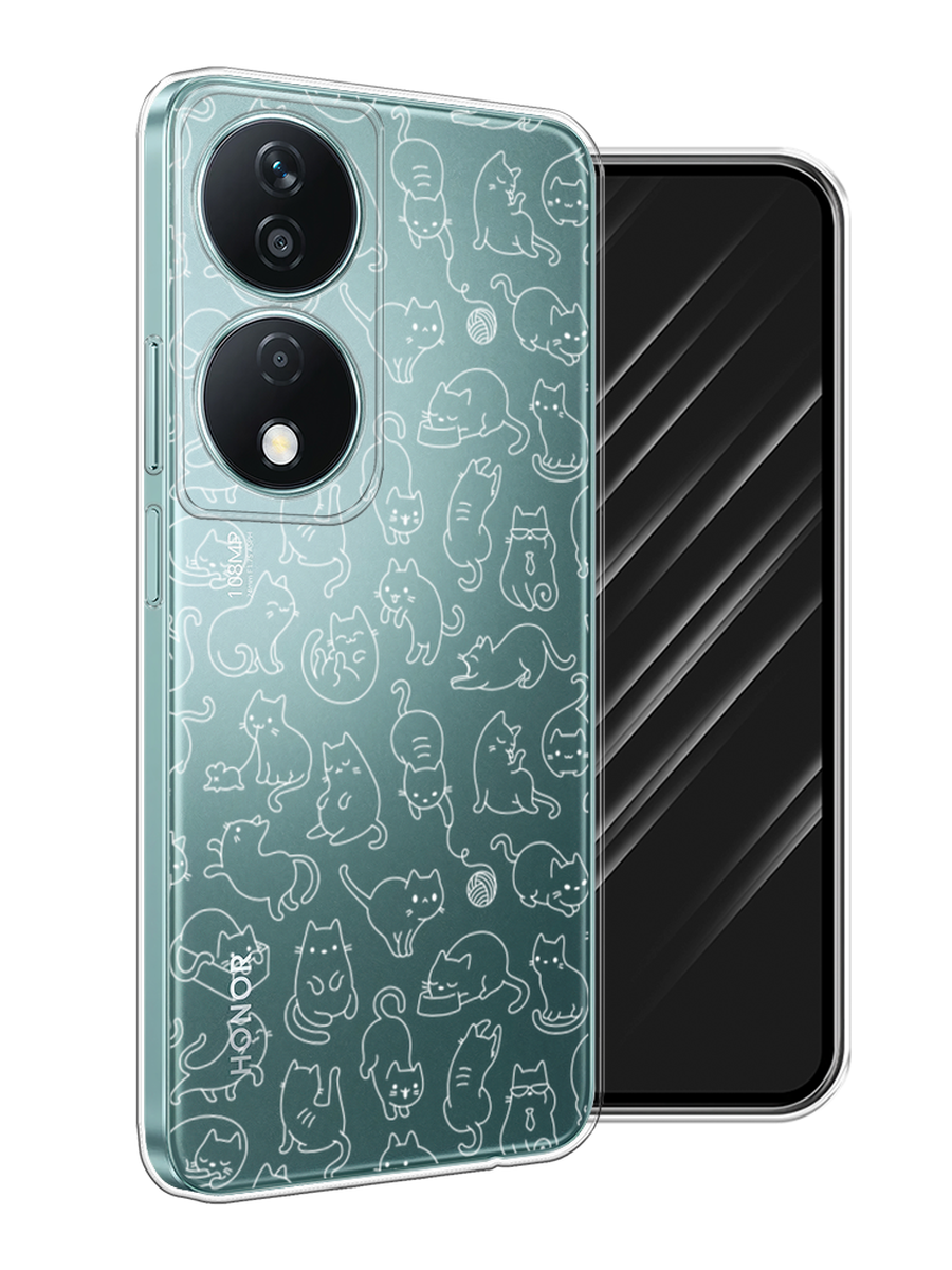 

Чехол Awog на Honor X7B "Шкодливые котики", Прозрачный;бежевый, 6123350-1