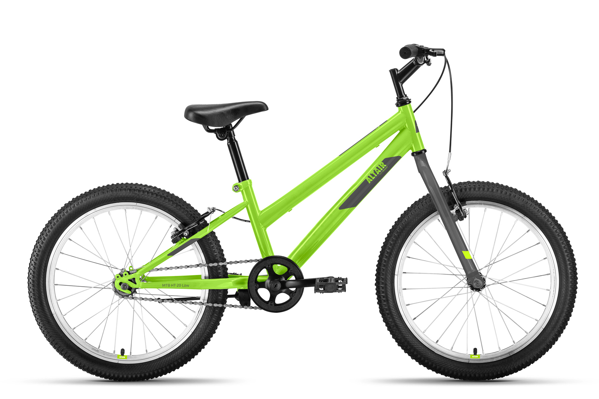 фото Велосипед altair mtb ht 20 low 2022 10.5" ярко-зеленый/серый