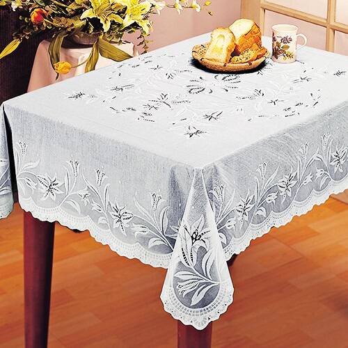 

Скатерть ПВХ арт.С629 Embossed 150x230см белая C629-150WH, Белый