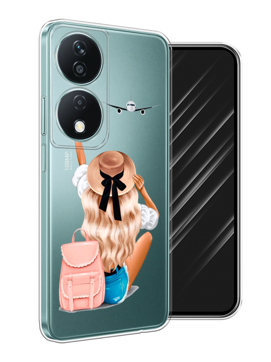 

Чехол Awog на Honor X7B "Автостопом самолетом", Бежевый;белый, 6123350-1