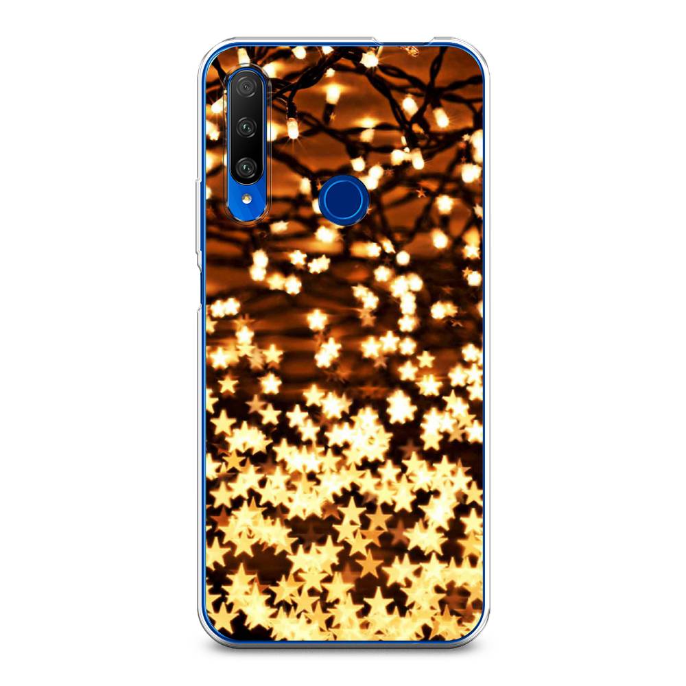 

Чехол на Huawei Honor 9X Premium "Новогодняя гирлянда", Золотистый, 610650-5