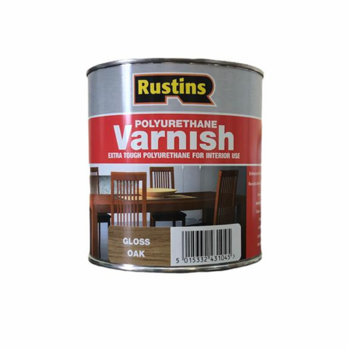 фото Полиуретановый лак дуб rustins / poly varnish gloss oak (глянец) 1л