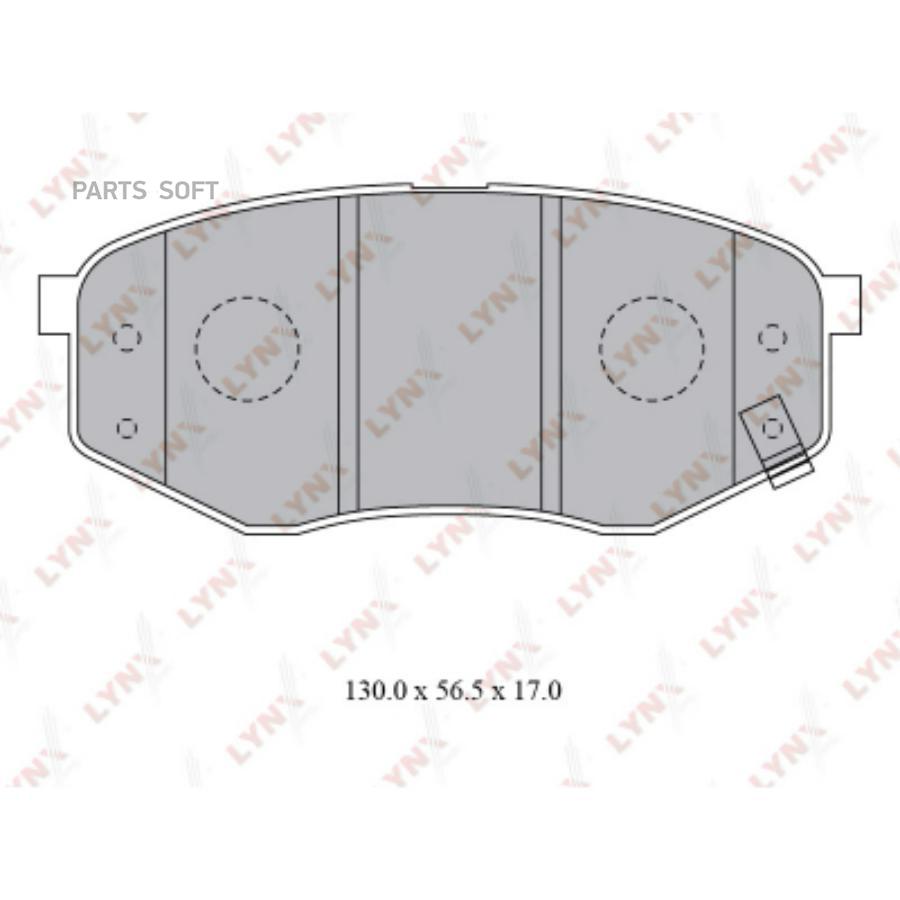 

Колодки торм.пер.HYUNDAI SONATA 2.0-2.4 09=>